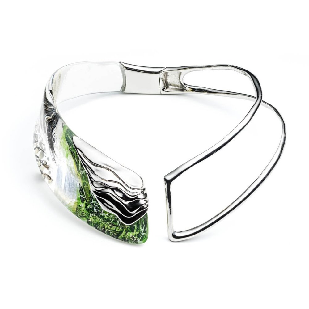 Hand Painted Camouflage Collar